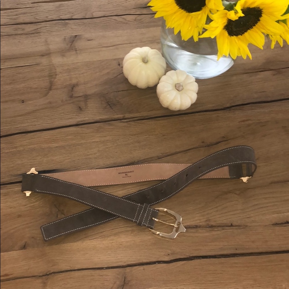 Burberry Prorsum light brown leather belt